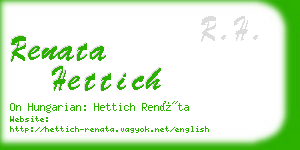 renata hettich business card